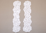 Colarinho de bordado flor Crochet Lace de algodão branco, guarnições para as mulheres vestido decote